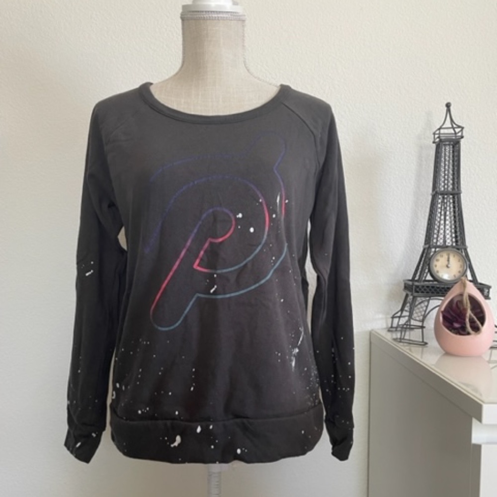 Peloton X Chaser | Limited Edition Paint Splatter Cotton Pullover Sweatshirt, M